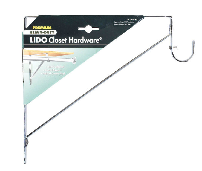 Buy lido designs lb-10-8150a chrome steel closet shelf hanging bracket - Online store for shelving & closet, shelf / rod brackets in USA, on sale, low price, discount deals, coupon code