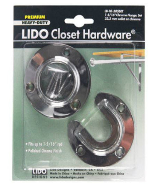 Lido Designs LB-10-505SET Closet Flange Set, Chrome