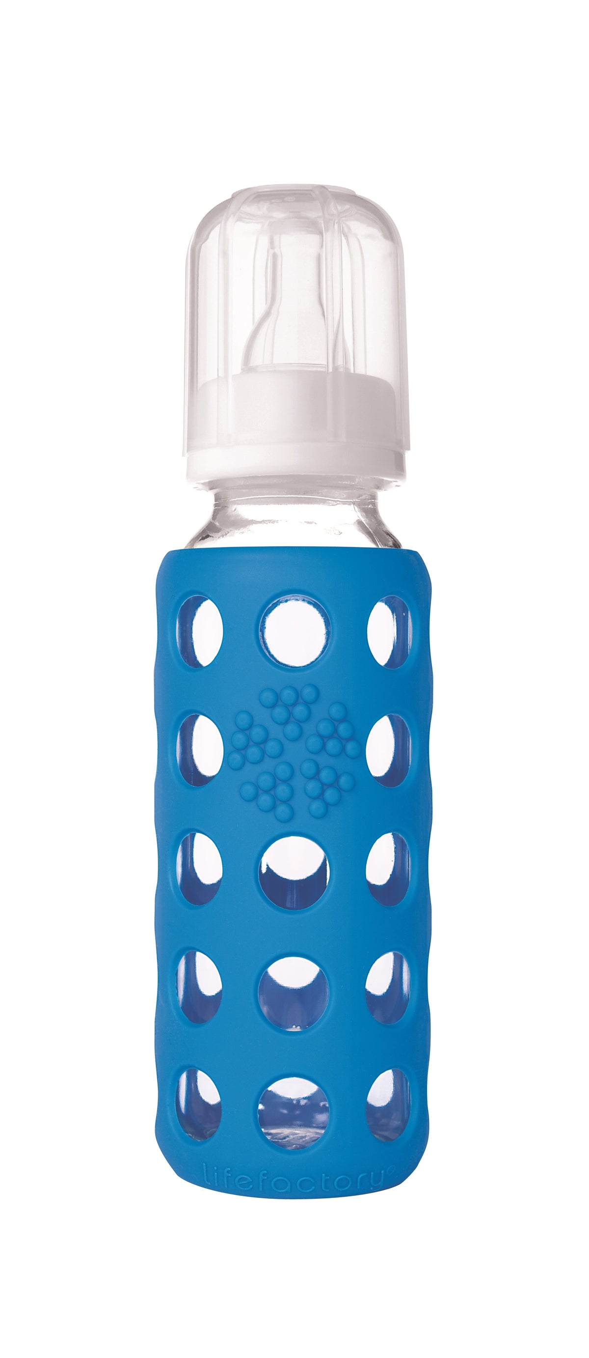 Lifefactory 110008 Baby Glass Water Bottle, Ocean, 9 Oz
