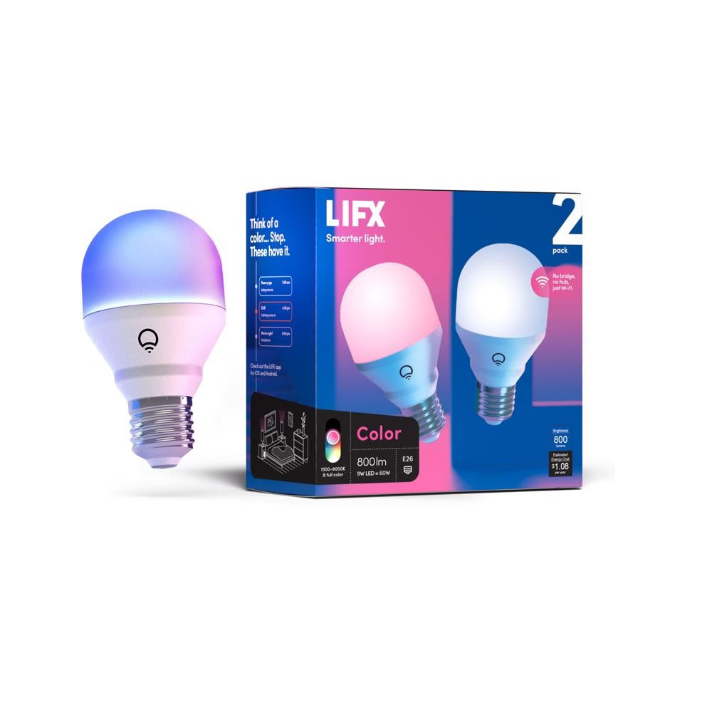 LIFX HB2L3A19C08E26U Smart Home LED Bulbs, 9 Watts, 100-277 Volt