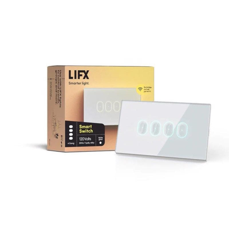 LIFX LFSWWHT4FUS Smart Home Single Pole Switch, White