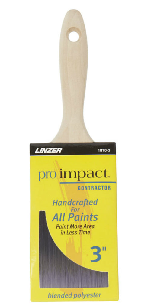 Linzer 1870 PIC 0300 Pro Impact Contractor Paint Brush, 3"