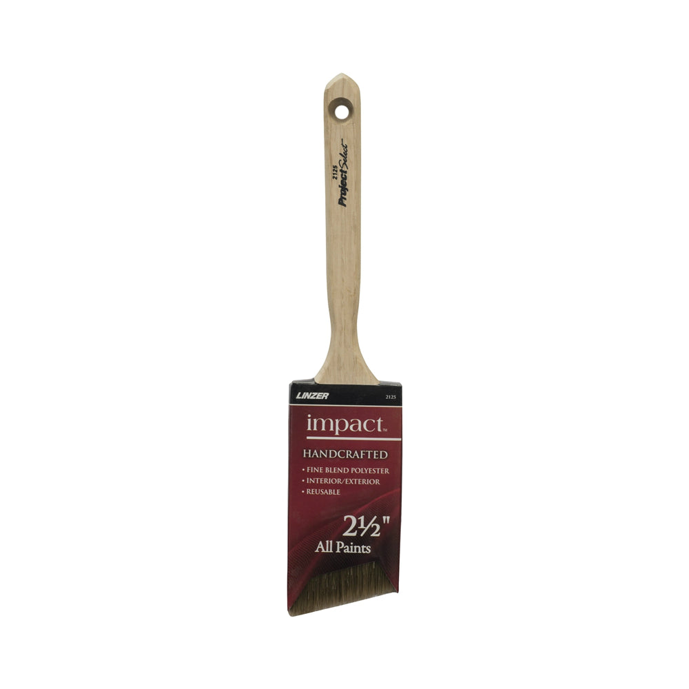 Linzer 2125-2.5 Impact Angled Sash Brush, 2.5" W