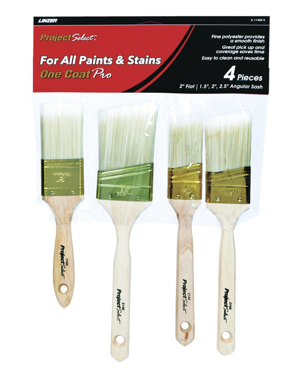 Linzer A 11404 S Polyester Paint Brush Set, Assorted Shape