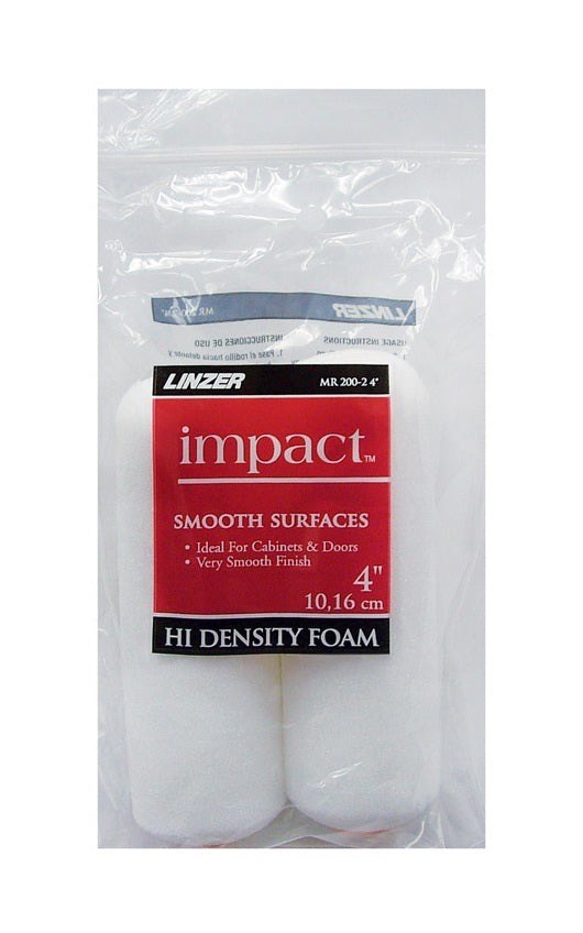 Linzer MR200-2 High Density Foam Roller Covers, 1/4" Nap