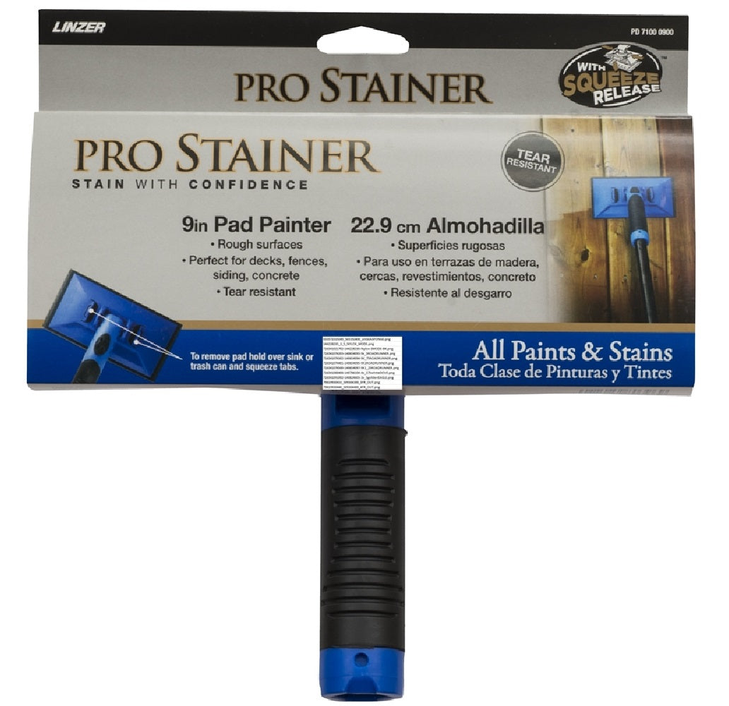 Linzer PD7100-9 Pro Stainer Pad Painter, 9"