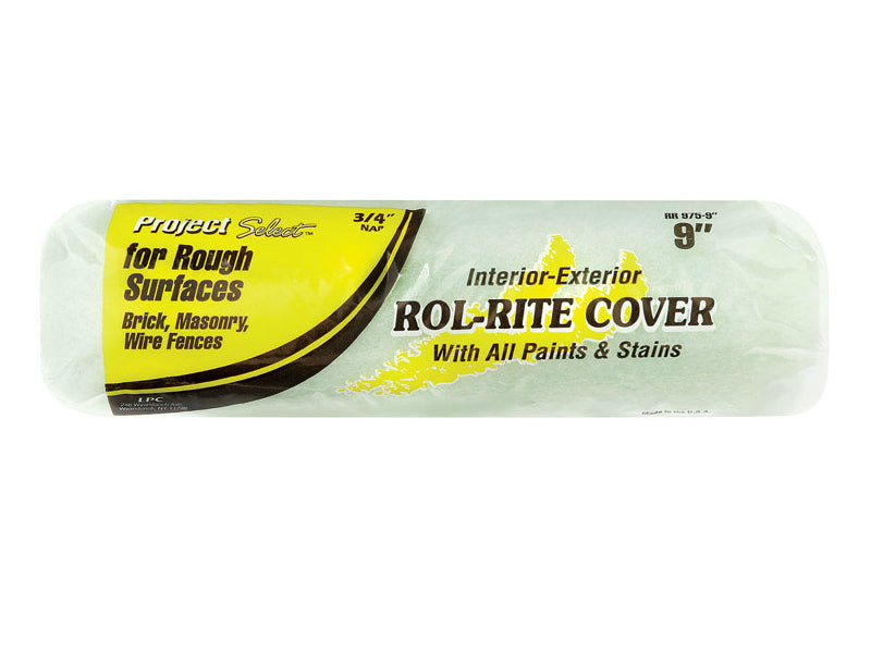 Linzer RC 1145 0900 Project Select Polyester Paint Roller Cover, 9", 3/4"  NAP