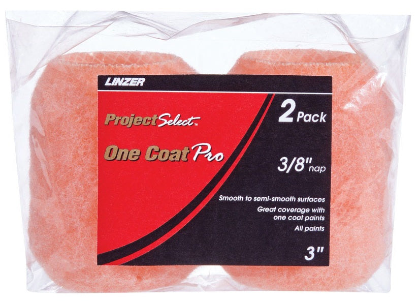 Linzer RS 11432 0300 Polyester Paint Roller Cover, 3"