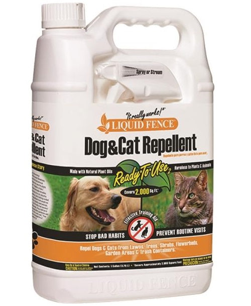 Liquid Fence 70130 Dog & Cat Repellent, Gallon
