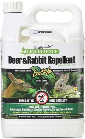Liquid Fence HG-70109 Deer and Rabbit Repellent, 1 Gallon