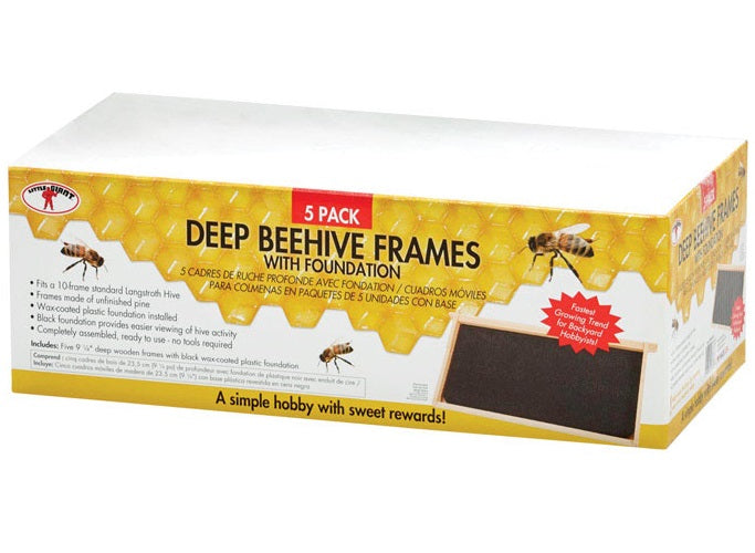 Little Giant DFRBLACK Deep Bee-Hive Frame