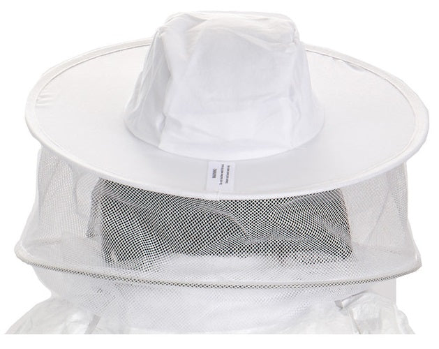 Little Giant HVEIL Beekeeping Veil With Hat, White