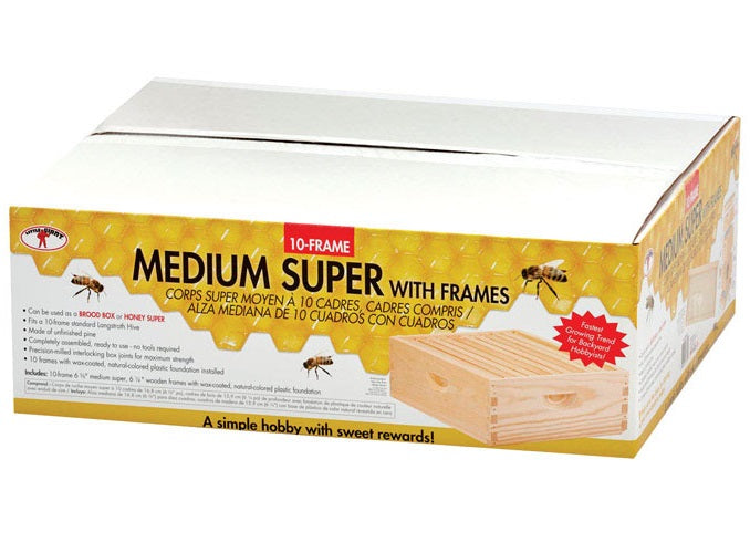 Little Giant MEDBOX10 10-Frame Honey Super Hive, Medium