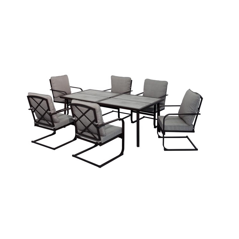 Living Accents HSMS780T-X02 Lakehurst Dining Set, Steel