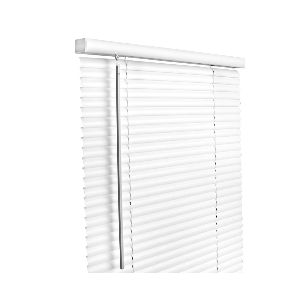 Living Accents MAX2364WH Horizontal Mini-Blinds, Vinyl, White, 23" x 64"