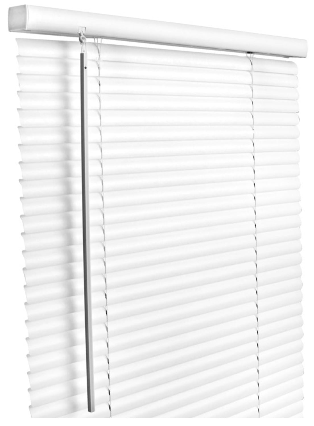 Living Accents MAX2764WH Horizontal Mini-Blinds, Vinyl, White, 27" x 64"