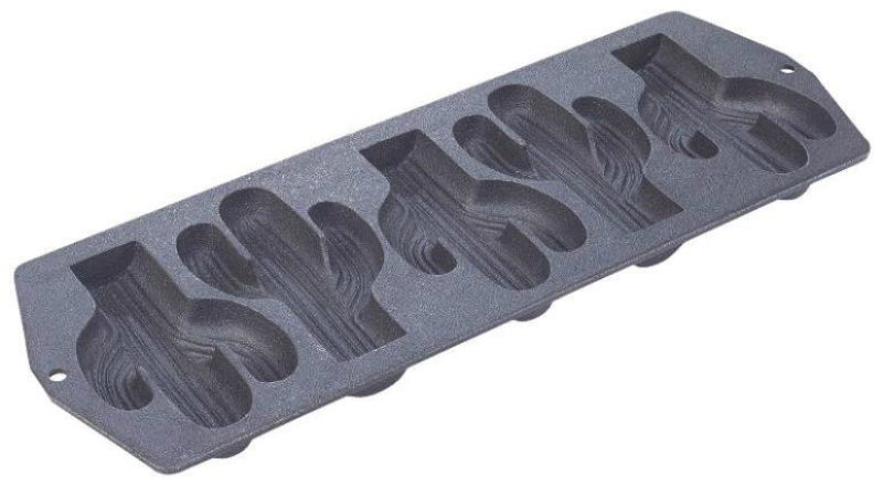 Lodge L5CP3 Cactus Pattern Muffin Pan, 15-1/4" x 5-3/4" x 1"