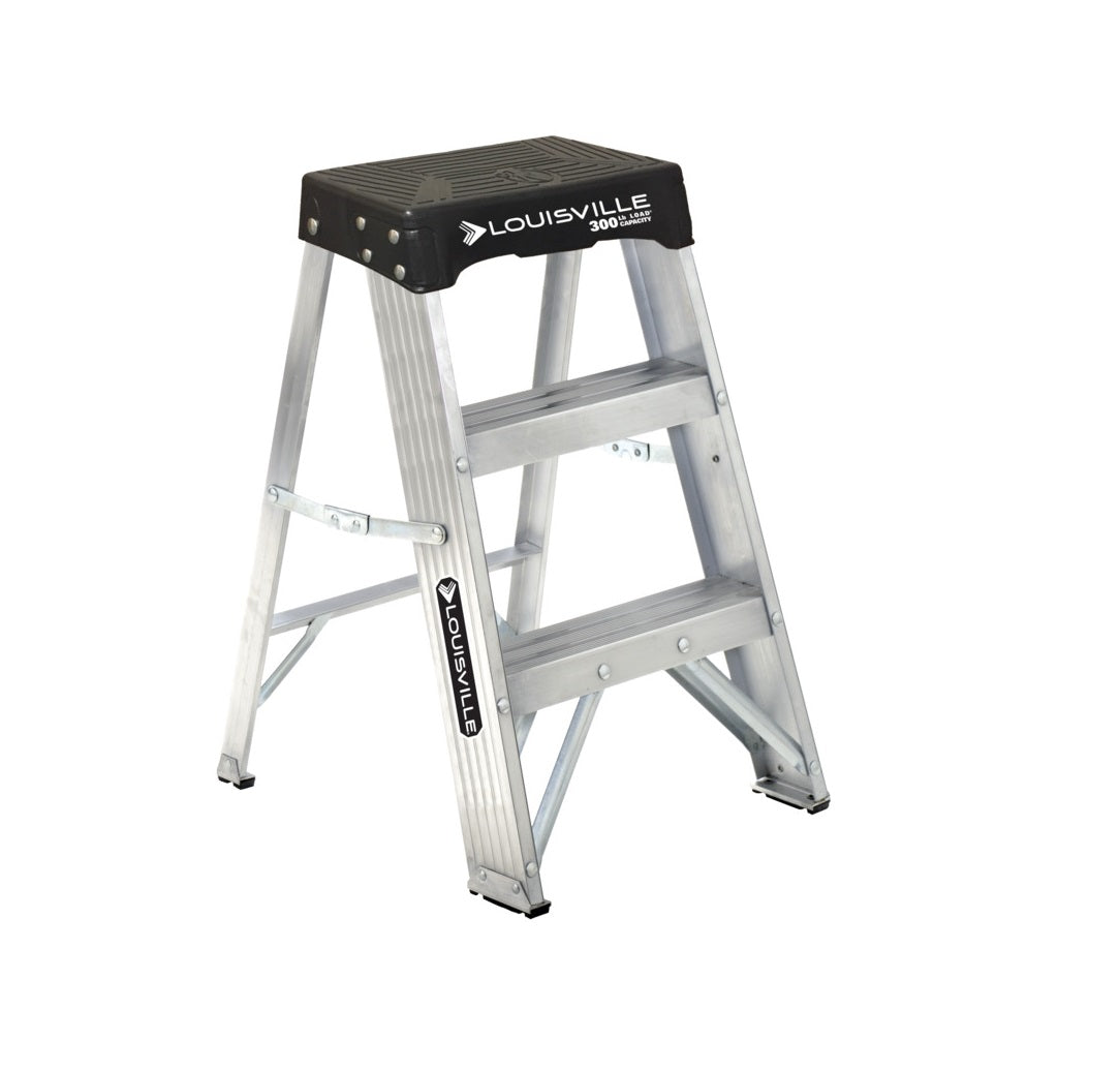 Louisville Ladder AS3002 Step Ladder, Aluminum, 300 lb