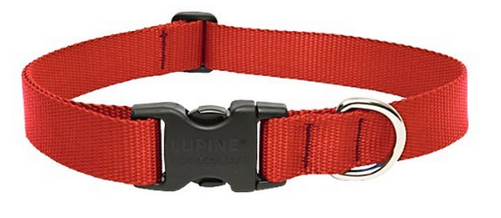 Lupine 22552 Adjustable Dog Collar, Red, 12"x20"