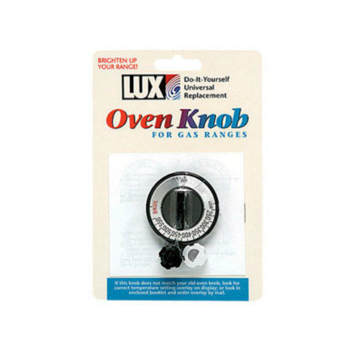 Lux CPR407 Universal Replacement Oven Knob, Black