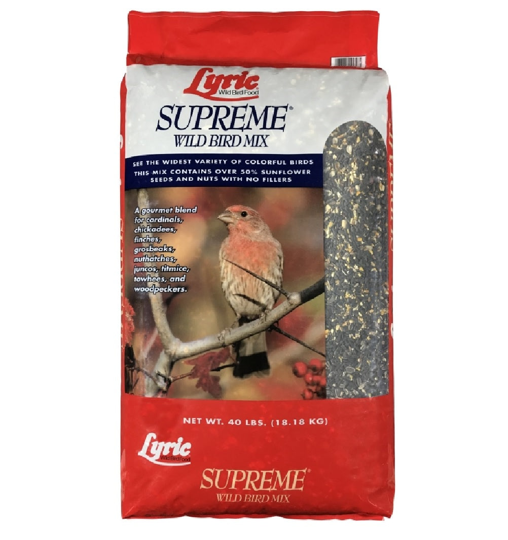 Lyric 26-47293 Supreme Mix Bird Feed, 40 lbs