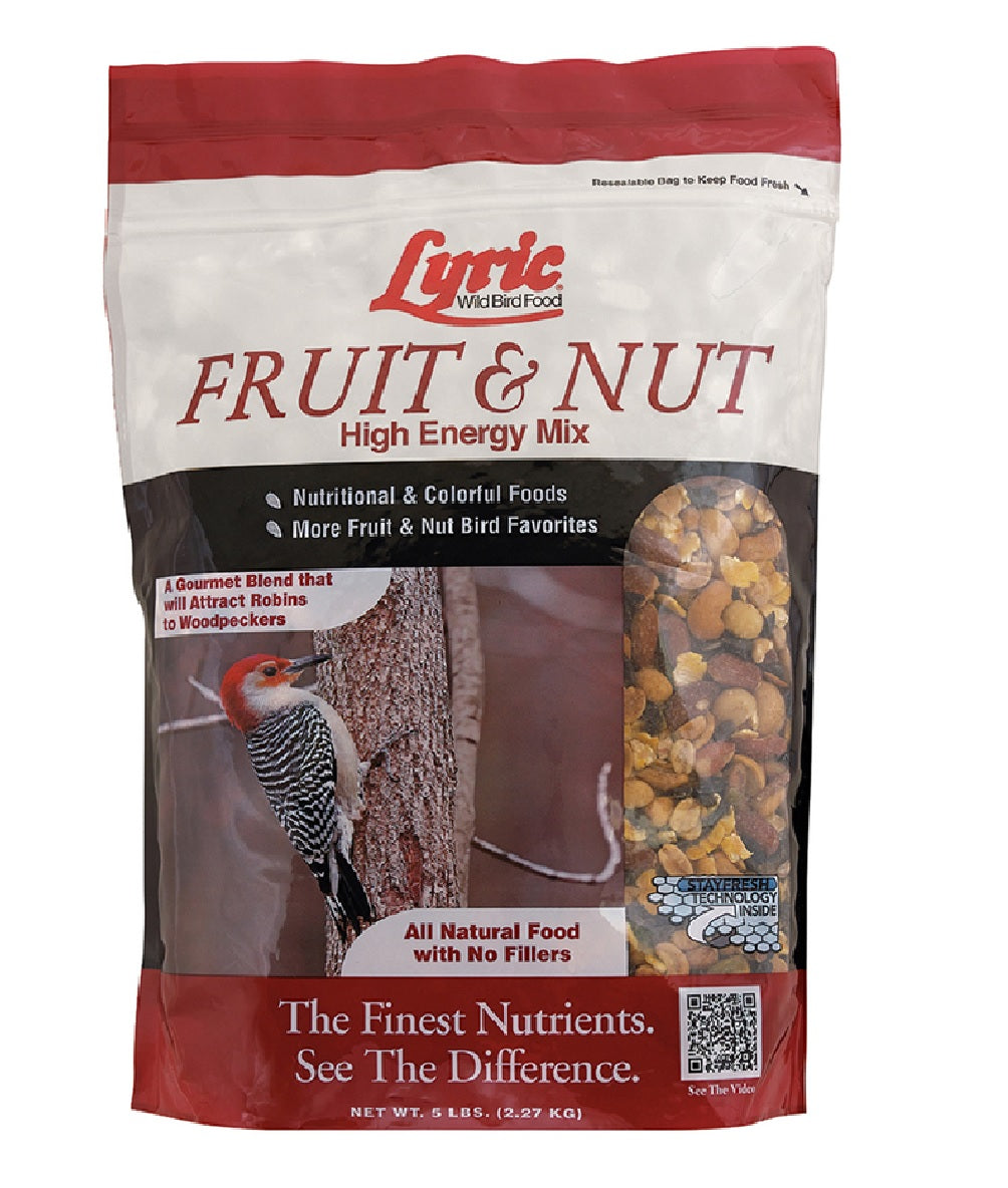 Lyric 26-47343 Fruit And Nut High Energy Wild Bird Mix, 5 lbs