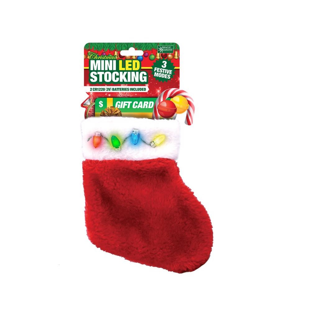 Magic Seasons 702064-CL Scorpion Master Mini Gift Card Christmas Stocking, Multicolored