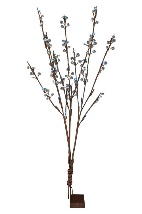 Mark Feldstein LB11CR36TM LED Light Branch With Crystals & Timer, 27"