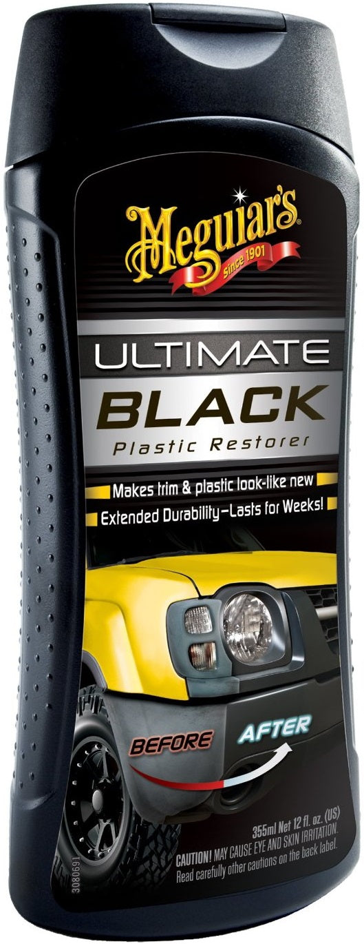 Meguiar's G15812 Ultimate Black Plastic Restorer, 12 Oz