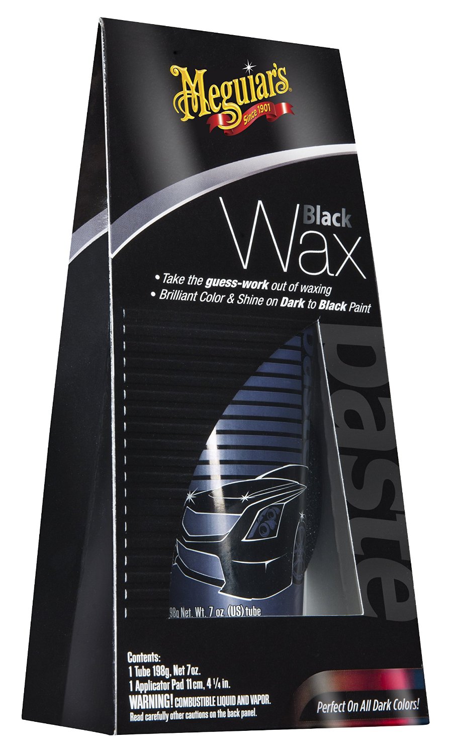 Meguiar's G6207 Black Wax Paste, 7 Oz