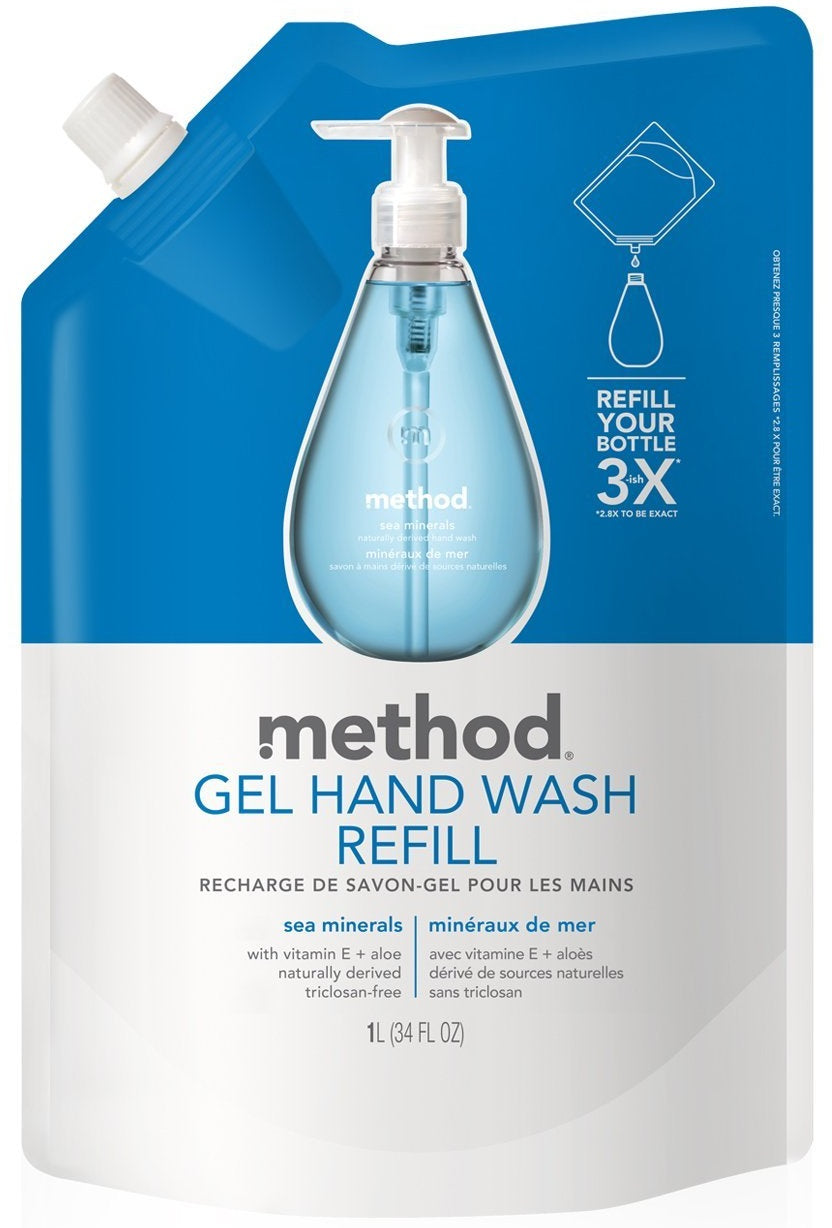 Method 6535 Sea Mineral Gel Hand Wash Refil, 34 Oz