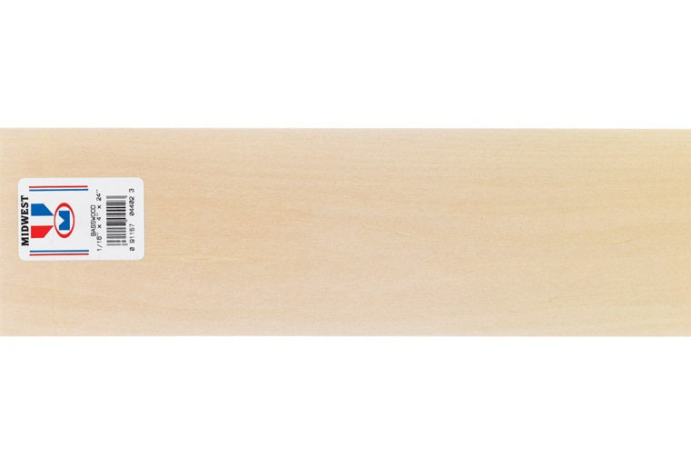 Midwest Products 4402 Basswood Sheet, 1/16" x 4" x 24"
