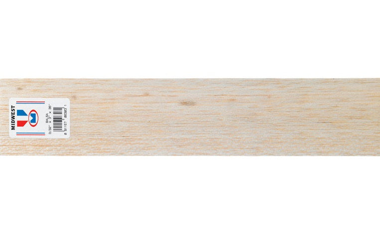 Midwest Products 6303 Balsawood Sheet, 3/32" x 3" x 36"