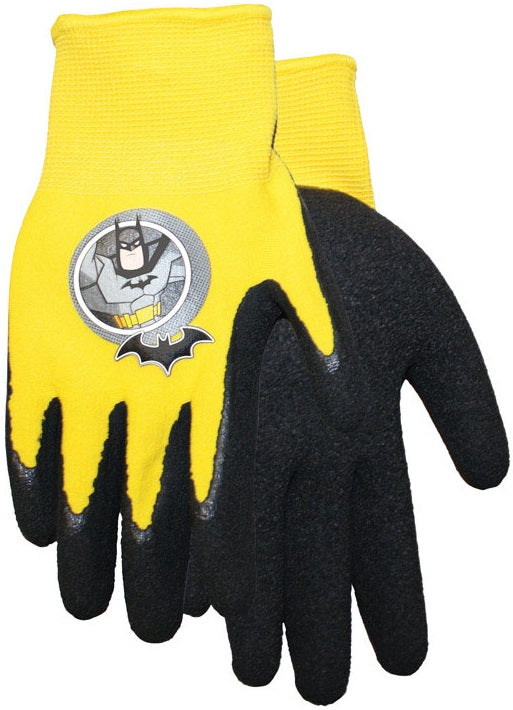 Midwest Quality Glove SFB100T DC Super Friends Batman Gripping Glove, Yellow/Black