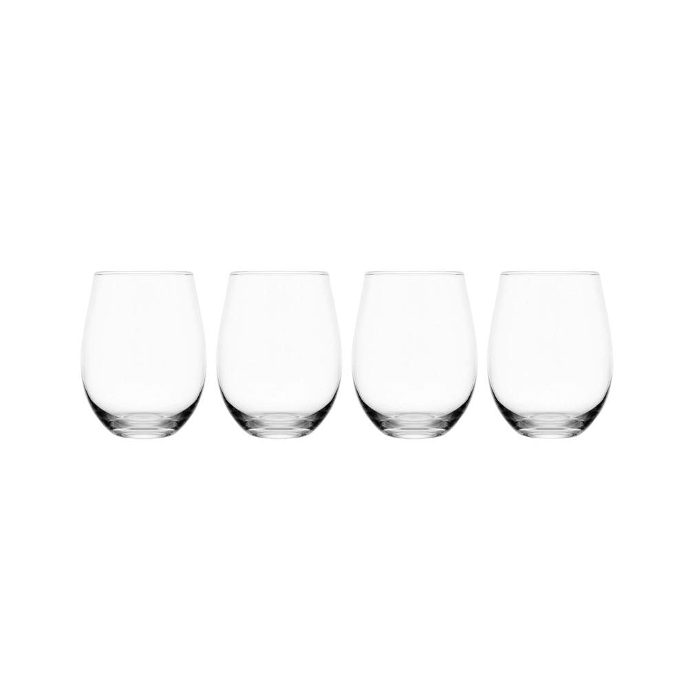 Mikasa 5308596 Parker Stemless Wine Glass Set, 18 Ounce Capacity