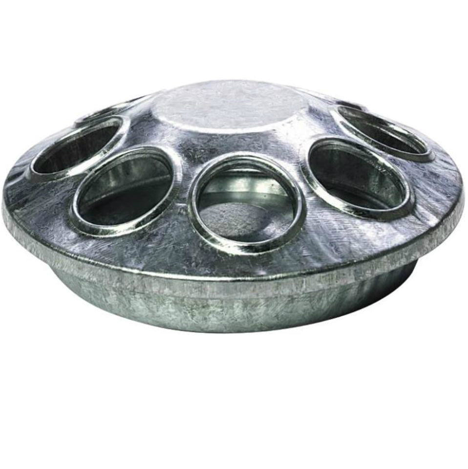 Miller 9808 Round Poultry Feeder, Galvanized