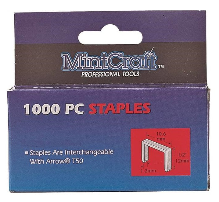 Mintcraft 1014HD/M Heavy Duty Staples, 9/16", 1000/Pack