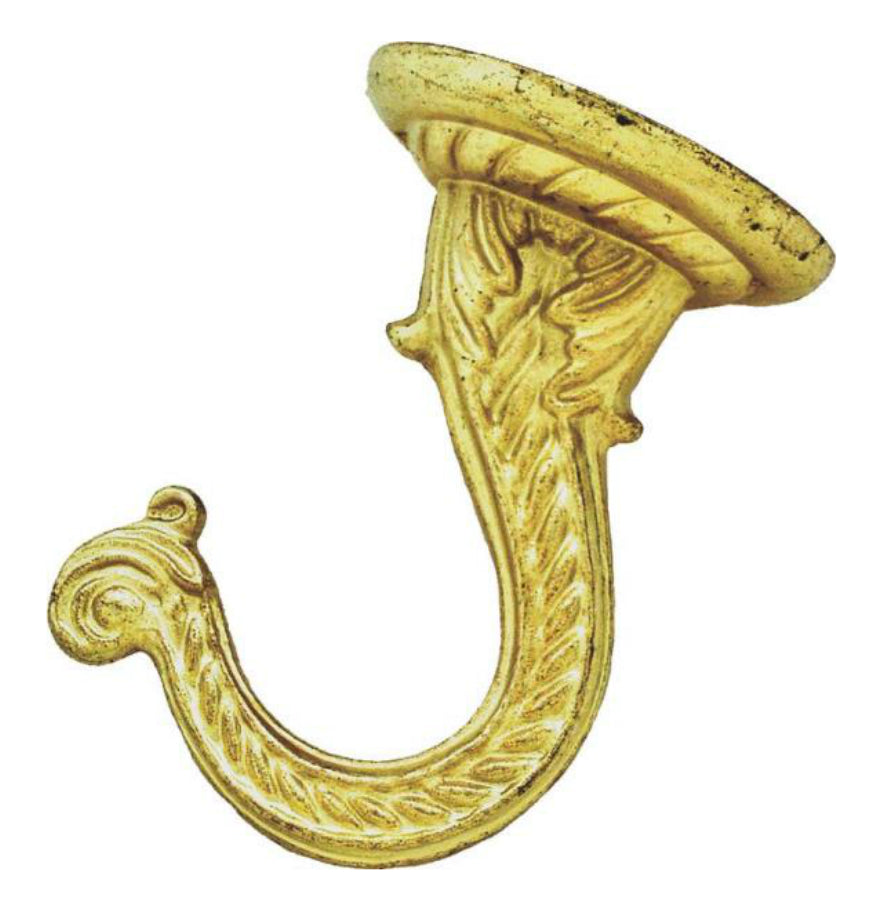 Landscapers Select GB0083L Ceiling Hook, Brass, 2-3/16 inch, Brass