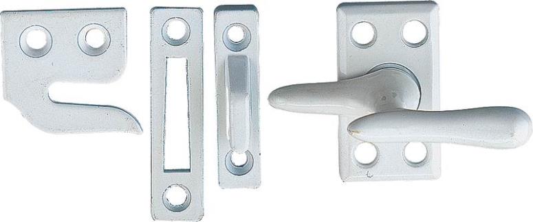 Mintcraft HSH-032-3L Casement Window Fastener, Die Cast Zinc, White