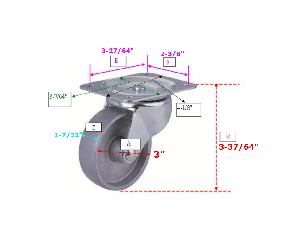 buy plate & caster at cheap rate in bulk. wholesale & retail heavy duty hardware tools store. home décor ideas, maintenance, repair replacement parts