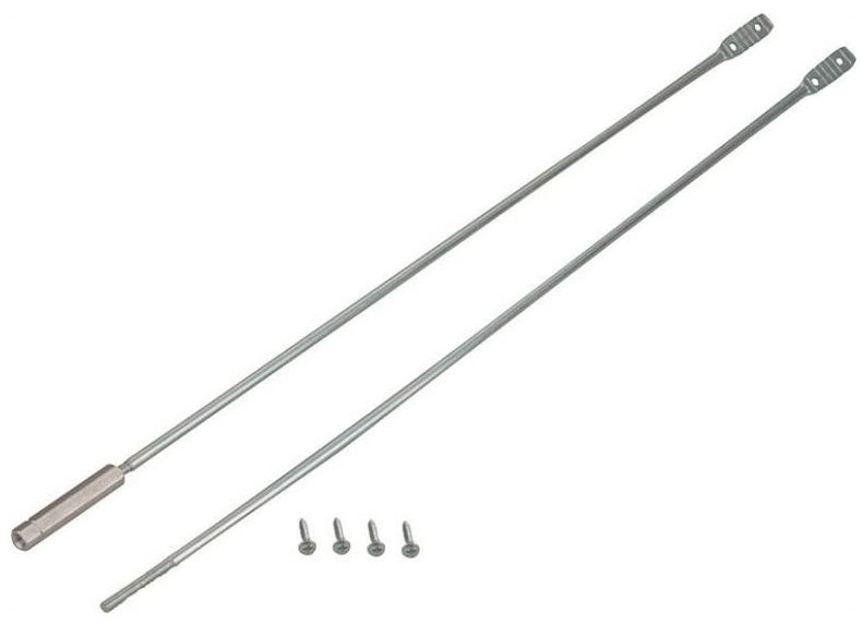 Mintcraft LR-105-BC3L Storm/Screen Door Brace,  Zinc Plated, 42" L