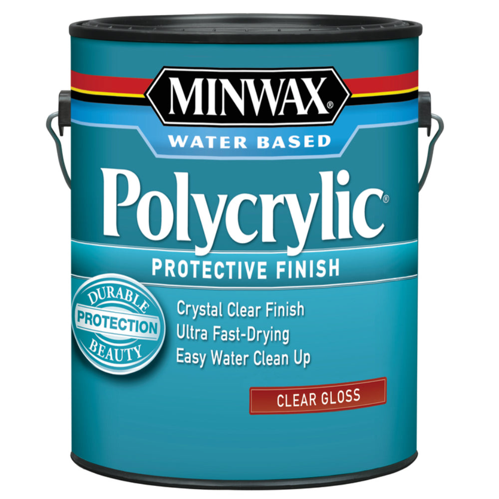 Minwax 15555 Polycrylic Protective Finish, 1 Gallon, Gloss