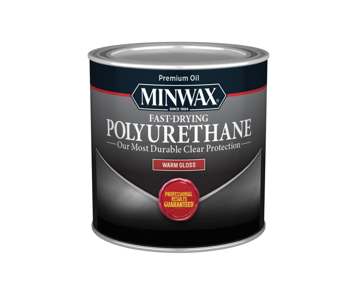 Minwax 23000 Fast-Drying Polyurethane, Warm Gloss, 0.5 Pint
