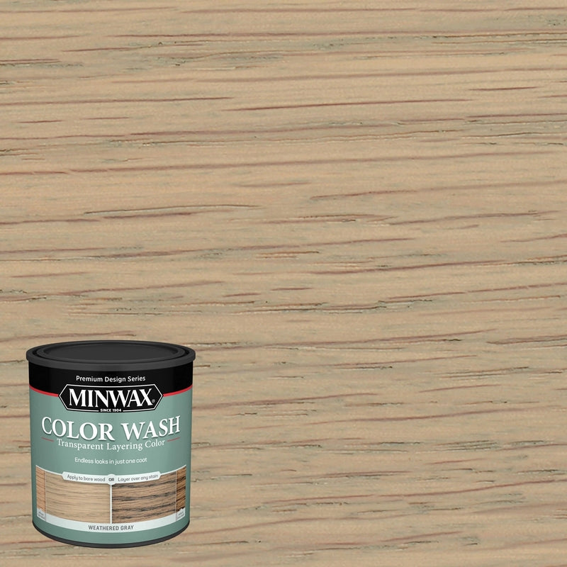 Minwax 400140000 Design Series Wood Stain, Weathered Wood, 1 Quart