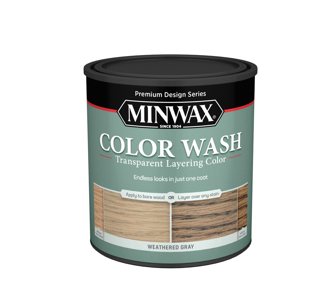 Minwax 400140000 Design Series Wood Stain, Weathered Wood, 1 Quart