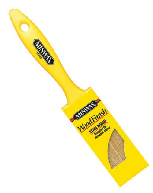 Minwax 427290008 Wood Finish Flat Oil-Based Stain Brush, White China Bristle, 2"