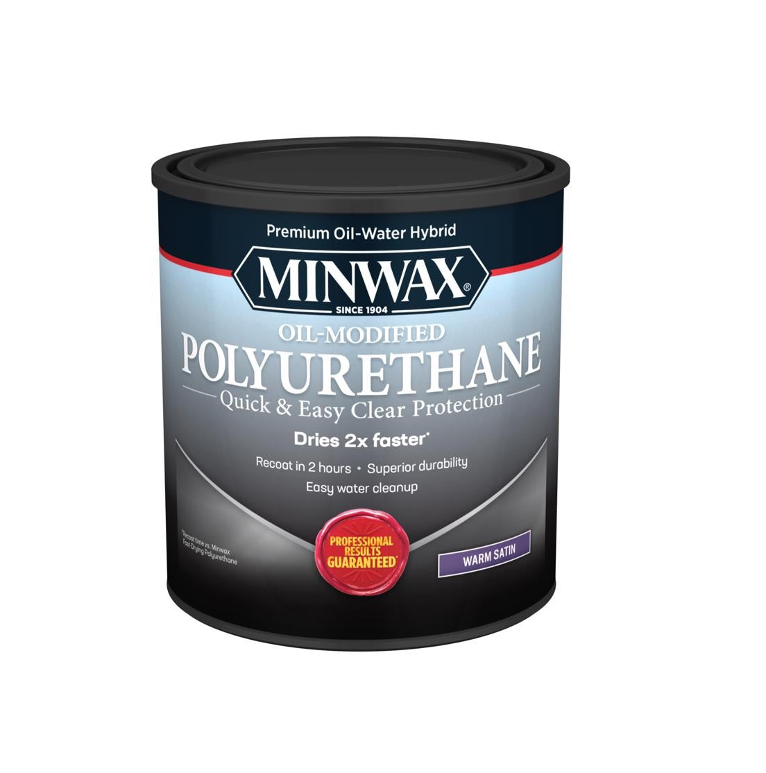 Minwax 630250444 Water Based Oil-Modified Polyurethane, Satin Warm