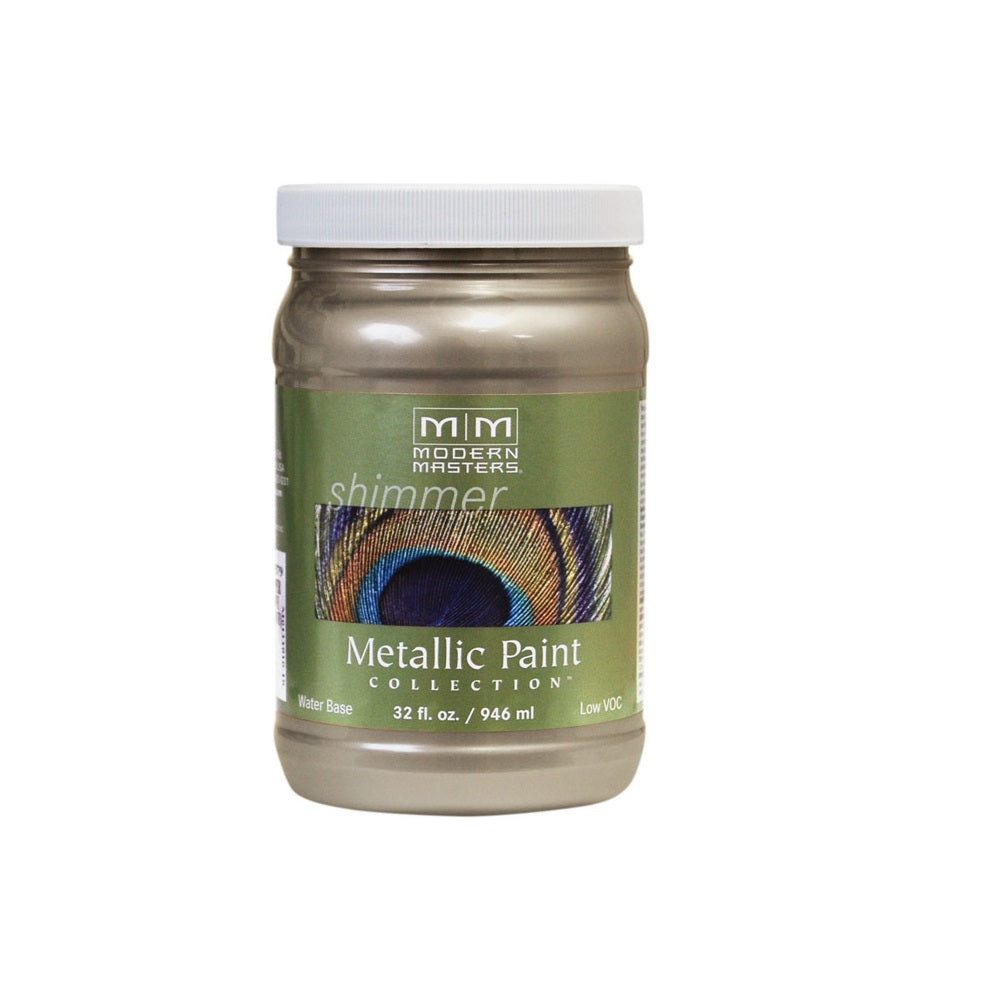 Modern Masters ME70832 Protective Enamel Nickel Metallic Paint, 1 Quart