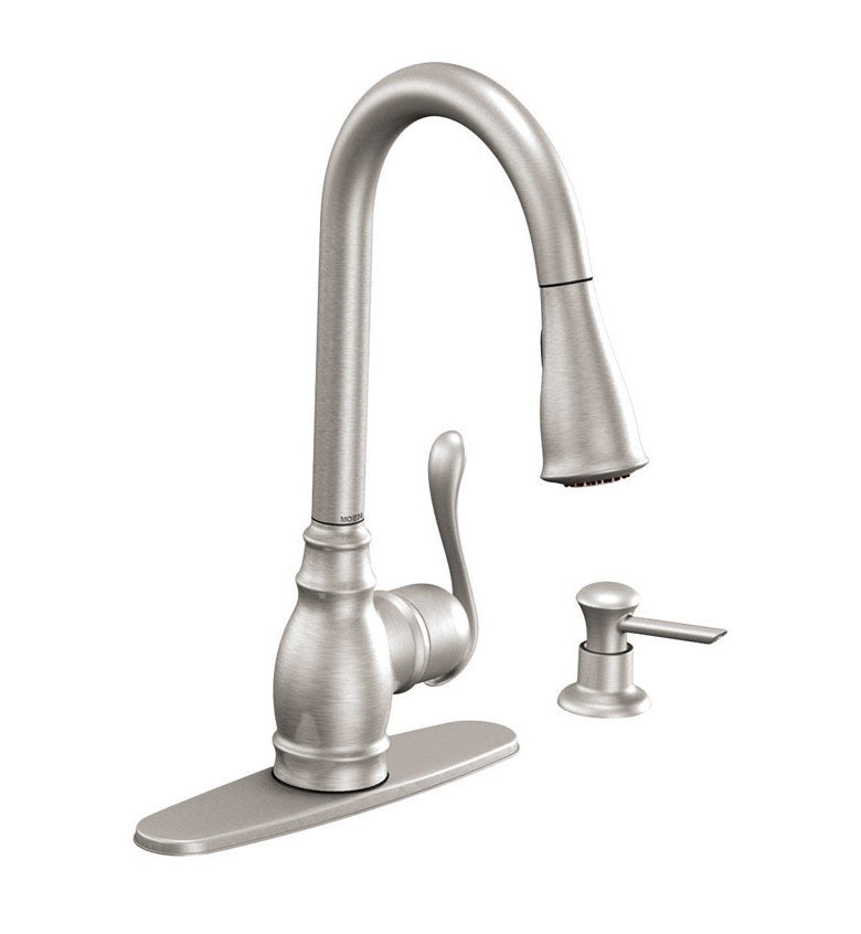 Moen CA87003SRS Anabelle Single-Handle Kitchen Faucet, Stainless Steel