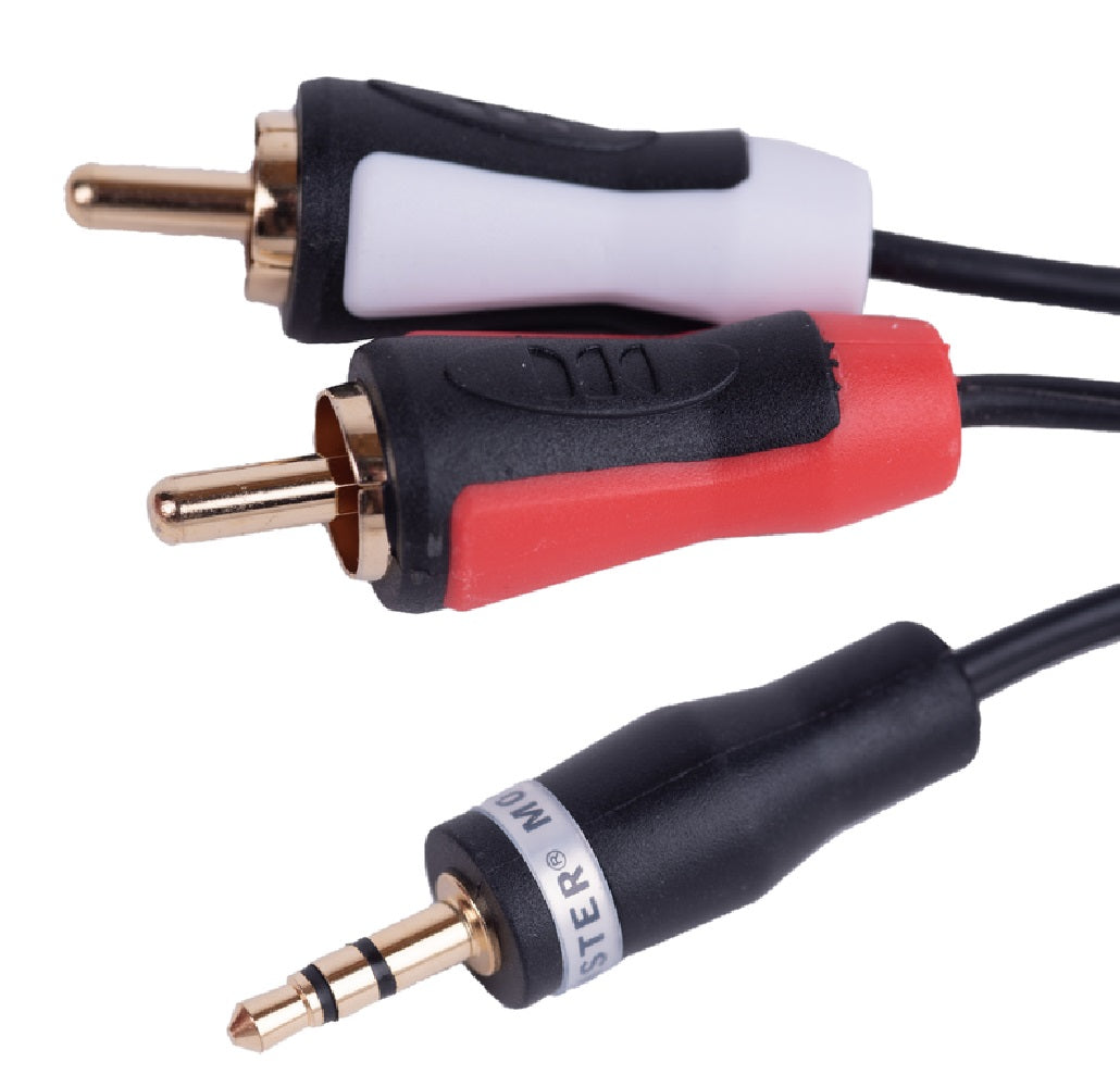 Monster 140290-00 RCA Adapter Cable, Stereo 6'